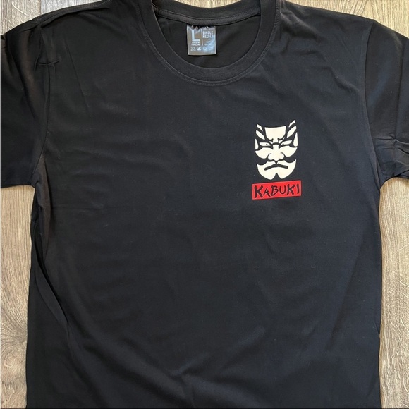 Japanese Kabuki Graphic Black T-Shirt - Picture 5 of 5